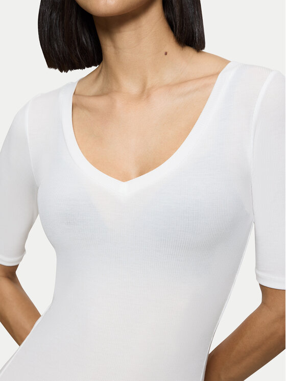 Triumph Triumph Pižamos marškinėliai Beauty Layers 10222610 Écru Slim Fit