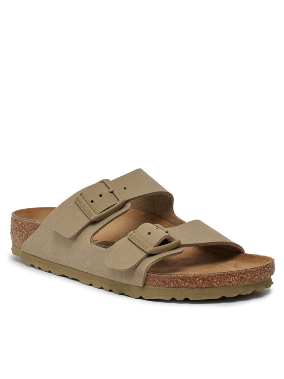 Birkenstock Шльопанці Birkenstock Arizona Birko-Flor 1027697 Хакі