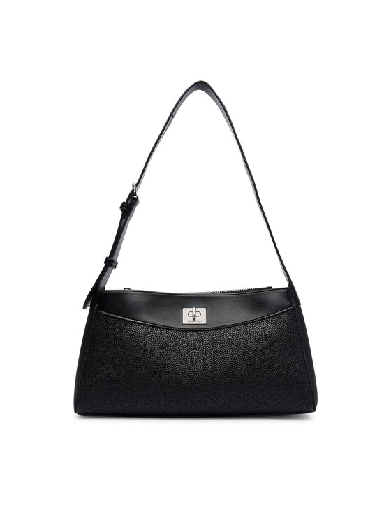 Calvin Klein Soma Calvin Klein Mix Media Shoulder Bag LV04F3886G Melns