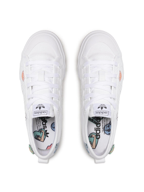 adidas Zapatillas adidas NIzza Platform J FY2531 Blanco