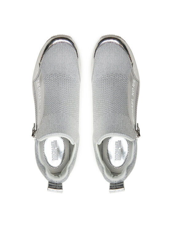 MICHAEL Michael Kors Snīkeri MICHAEL Michael Kors Willis Wedge Trainer 43R5WIFS3D Sudraba