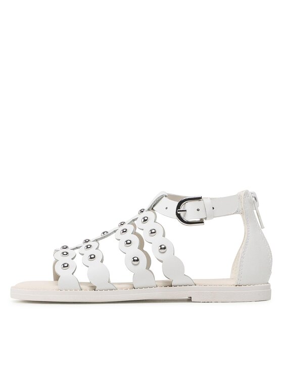 Geox Sandály Geox J Sandal Karly Girl J3535D043BCC1000 S Bílá