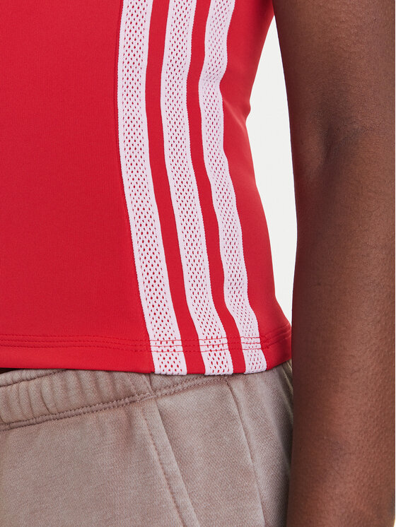 adidas adidas Top Seasonal Essentials 3-Stripes JM1910 Rojo Slim Fit