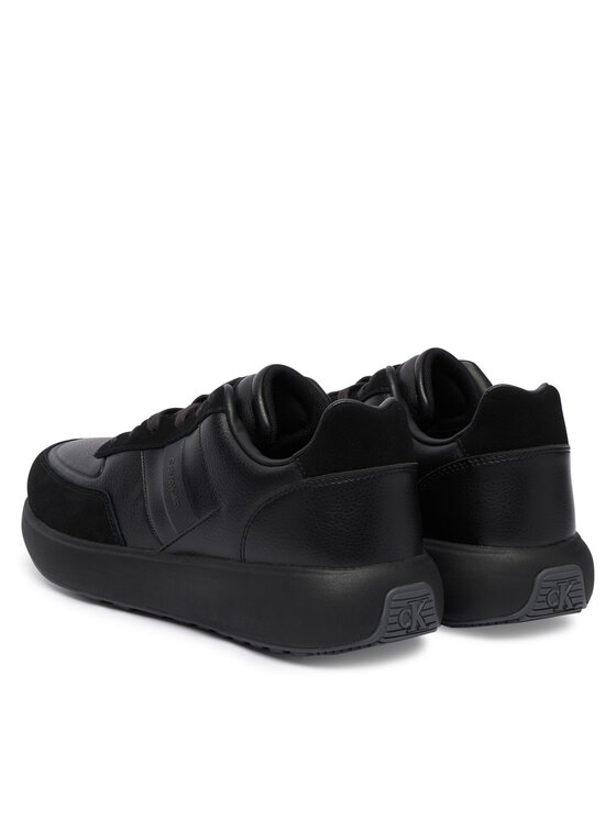 Calvin Klein Sneakers Calvin Klein City Runner Laceup Tape Lth HM0HM02033 Nero