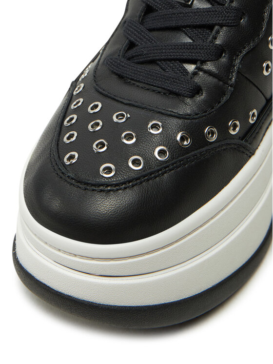 MICHAEL Michael Kors Снікерcи MICHAEL Michael Kors Hayes Lace Up 43R5HAFS1L Чорний