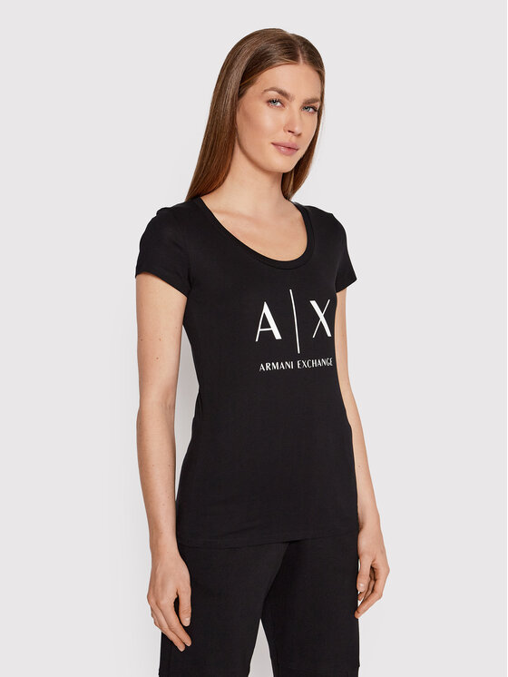 Armani Exchange Armani Exchange Футболка 8NYT70 YJ16Z 1200 Чорний Regular Fit