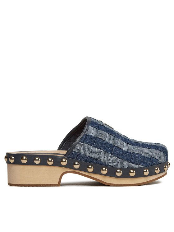 Tommy Hilfiger Zueco Tommy Hilfiger Denim Contrast Clog FW0FW07410 Azul marino