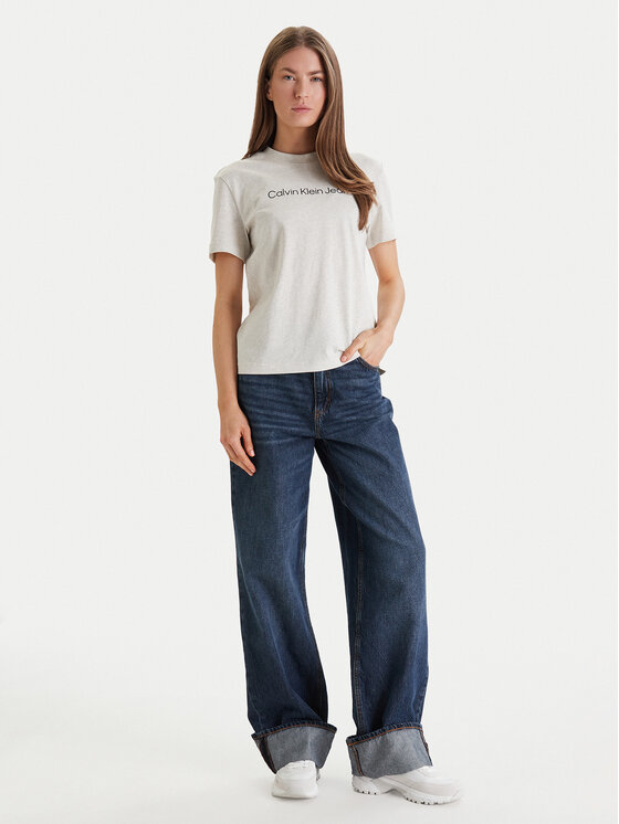 Calvin Klein Jeans Calvin Klein Jeans Camiseta LV047C912G Beis Regular Fit