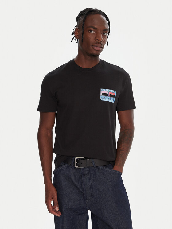 Tommy Jeans Tommy Jeans Camiseta DM0DM21980 Negro Regular Fit