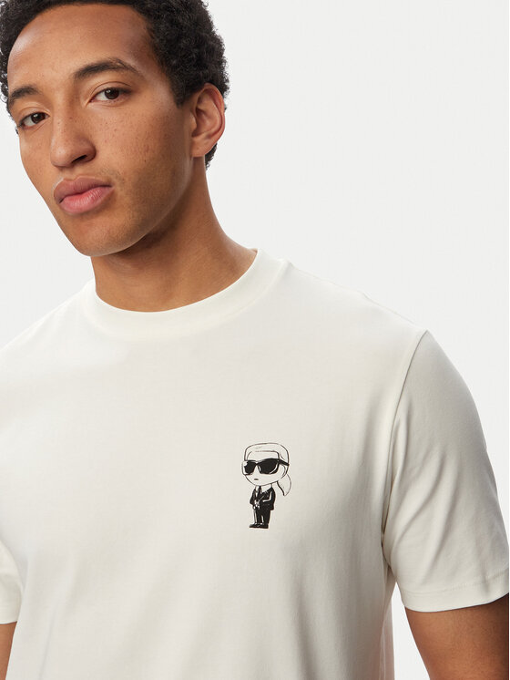KARL LAGERFELD KARL LAGERFELD Camiseta 755048 563235 Blanco Regular Fit