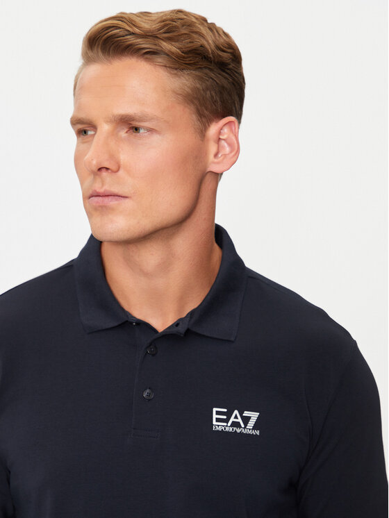 EA7 Emporio Armani EA7 Emporio Armani Поло 8NPF15 PJVQZ 0562 Cиній Regular Fit