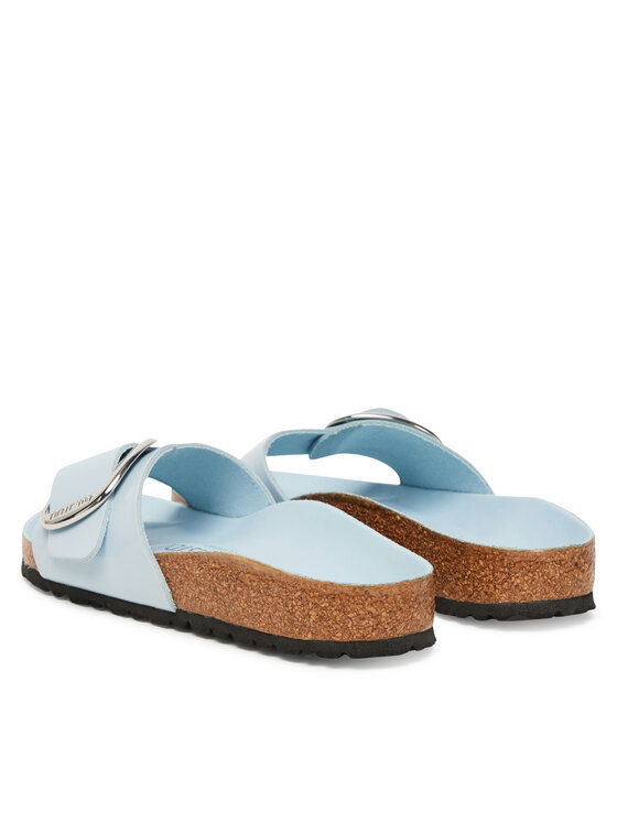 Birkenstock Klapki Birkenstock Madrid Big Buckle Hex 1030364 Błękitny