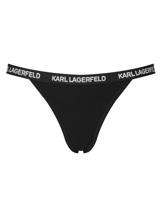 KARL LAGERFELD KARL LAGERFELD Conjunto de bragas brasileñas B1W47032 Negro