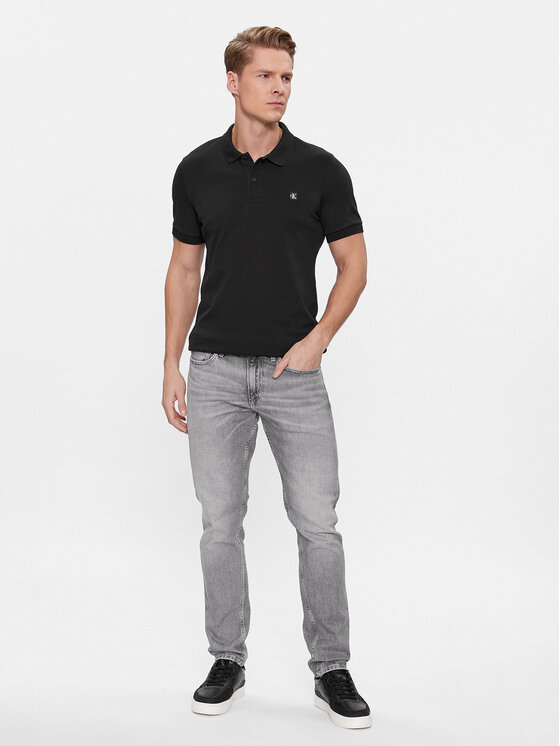 Calvin Klein Jeans Calvin Klein Jeans Polo Embro Badge J30J325269 Crna Slim Fit