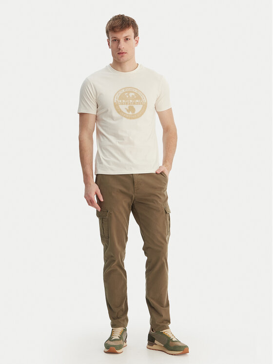 Napapijri Napapijri Camiseta S-Mahsa NP0A4FZB Écru Regular Fit
