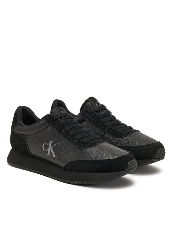 Calvin Klein Jeans Sneakersy Calvin Klein Jeans Runner Laceup Low Mix Mg YW0YW01798 Čierna