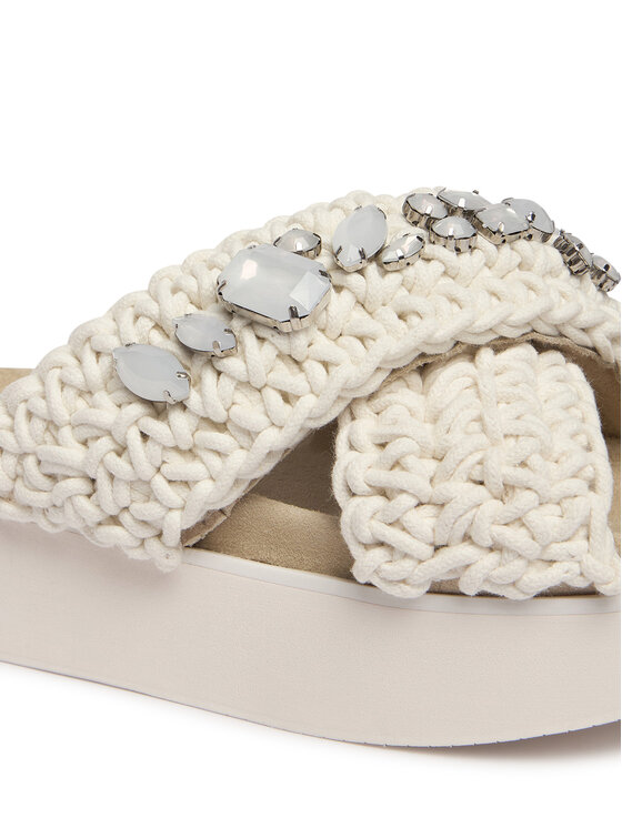 Inuikii Шльопанці Inuikii Woven Stones Platform 1004.005.0043 Білий