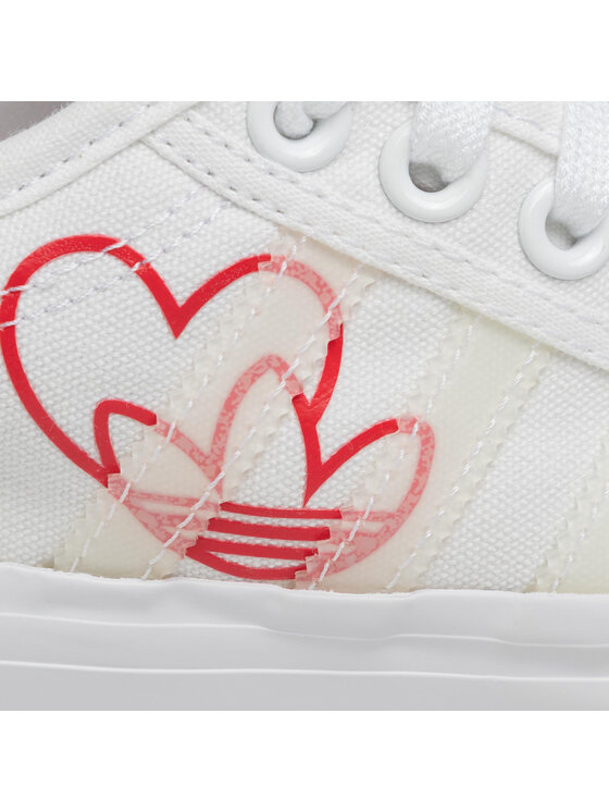 adidas Snīkeri adidas Nizza Platform W FX9179 Balts