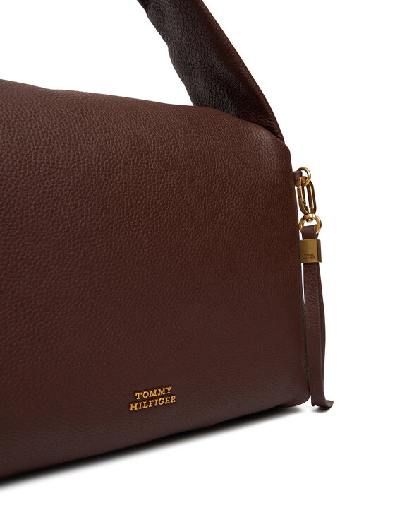 Tommy Hilfiger Rankinė Tommy Hilfiger City Leather Shoulder Bag AW0AW18152 Ruda