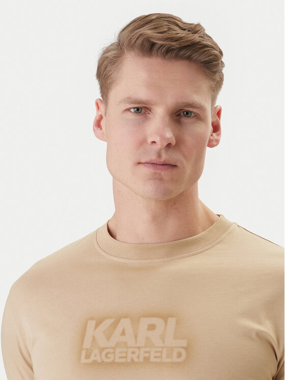 KARL LAGERFELD KARL LAGERFELD Camiseta 755060 562242 Beis Regular Fit