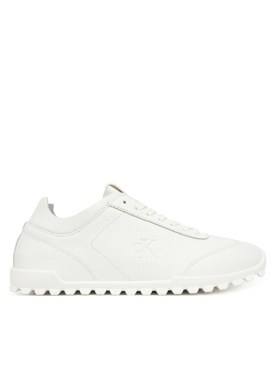 Calvin Klein Snīkeri Calvin Klein Low Profile Runner Lth Mg YW0YW02049 Balts