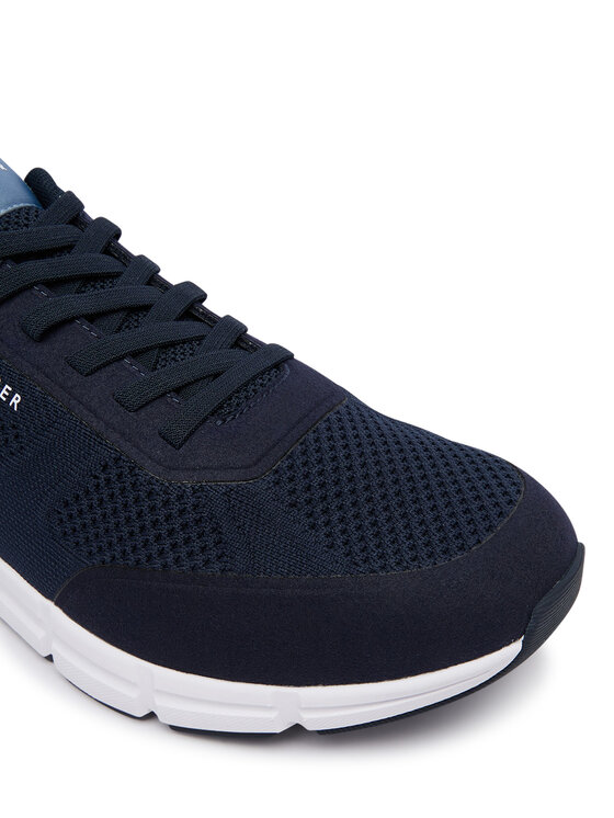 Tommy Hilfiger Superge Tommy Hilfiger Light Knitted Hilfiger Runner FM0FM06010 Mornarsko modra