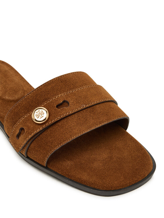 Tory Burch Шльопанці Tory Burch Romy 183306 Коричневий