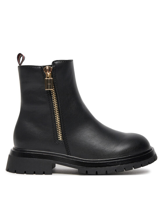 Tommy Hilfiger Īsie zābaki Tommy Hilfiger Chelsea Boot T3A5-33566-1351 M Melns
