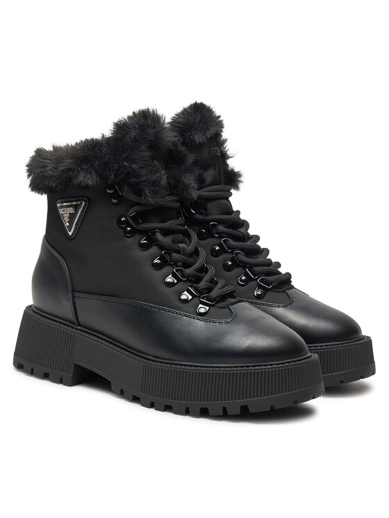 Guess Outdoorová obuv Guess Rezim FLFREZ ELE10 Čierna