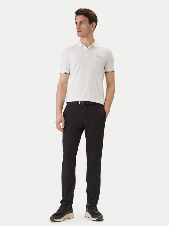 BOSS BOSS Polo Chip Hexa 50554561 Blanco Regular Fit