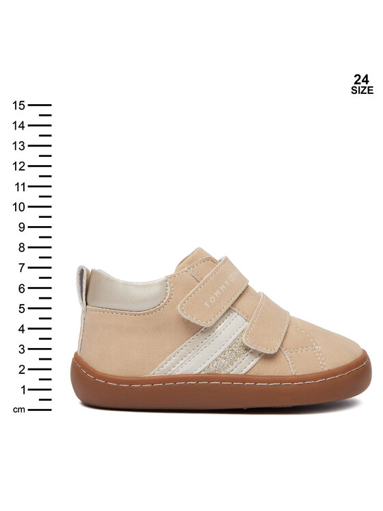 Tommy Hilfiger Snīkeri Tommy Hilfiger Mid Cut Velcro Sneaker T1AH-35068-0315A360 Gaiši bēša