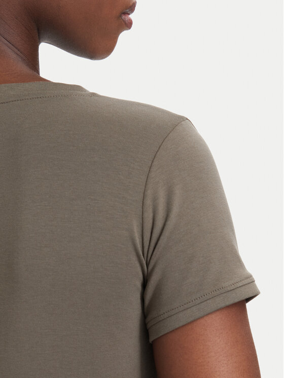 Guess Guess Camiseta W2YI45 J1314 Caqui Slim Fit
