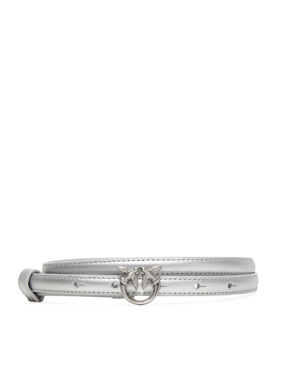 PINKO Pásek PINKO Love Berry H1 Belt AI 25-26 PLT01 102148 A0F1 Stříbrná