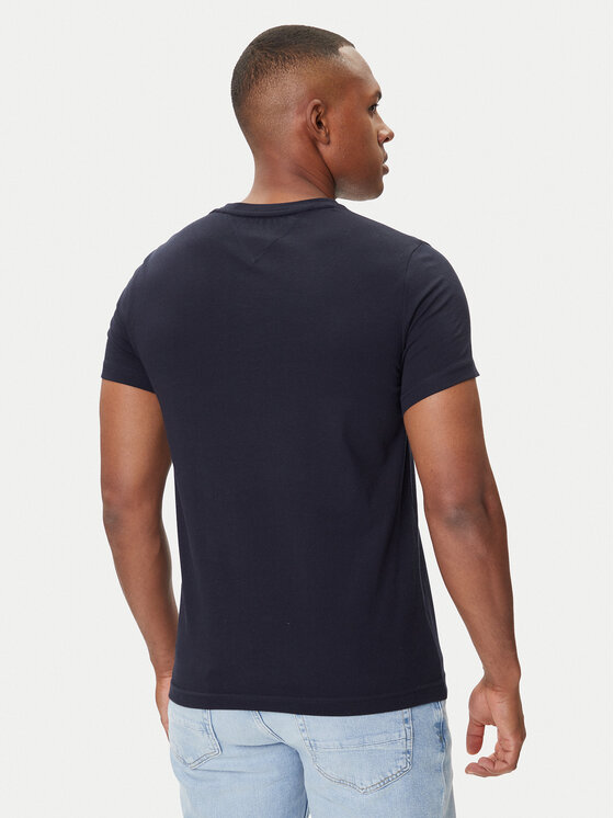 Tommy Hilfiger Tommy Hilfiger Póló Core Logo Tee MW0MW11465 Sötétkék Slim Fit