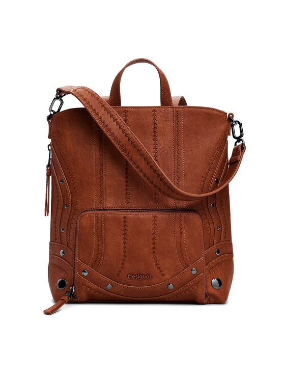 Desigual Batoh Desigual Embro Patch Pretoria 25WAKP23 Hnědá