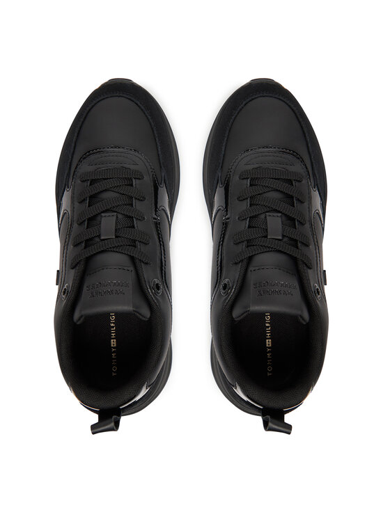 Tommy Hilfiger Сникърси Tommy Hilfiger Chunky Runner Patent FW0FW08840 Черен