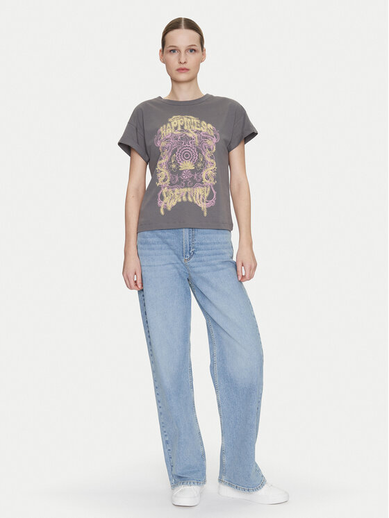 Noisy May Noisy May T-shirt Gaby 27033385 Siva Regular Fit