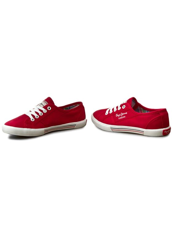 Pepe Jeans Zapatillas de tenis Pepe Jeans Aberlady Basic 17 PLS30500 Rojo