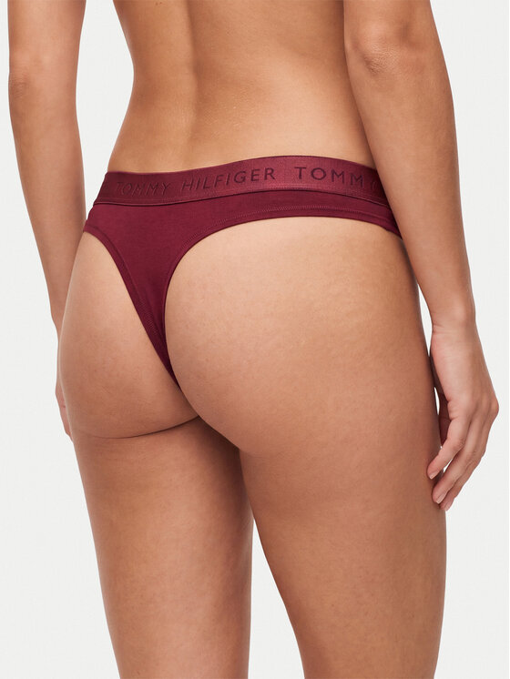 Tommy Hilfiger Tommy Hilfiger Tangas UW0UW06682 Rojo oscuro