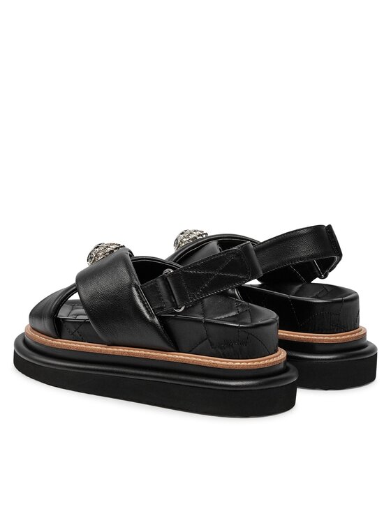 dori様 Sandale Kurt Geiger 225-Orson Cross Strap Sandal 9992200109 Negru