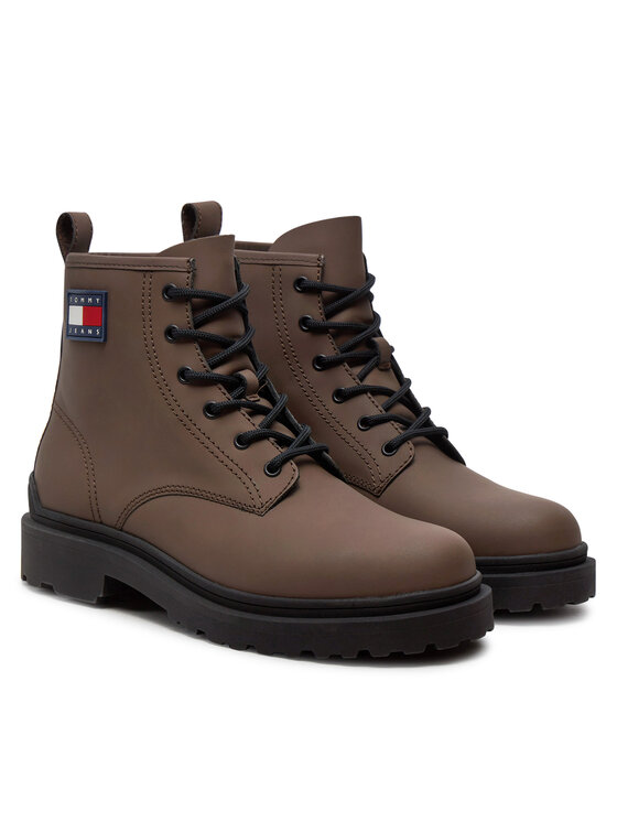 Tommy Jeans Outdoorová obuv Tommy Jeans EM0EM01447 Hnedá