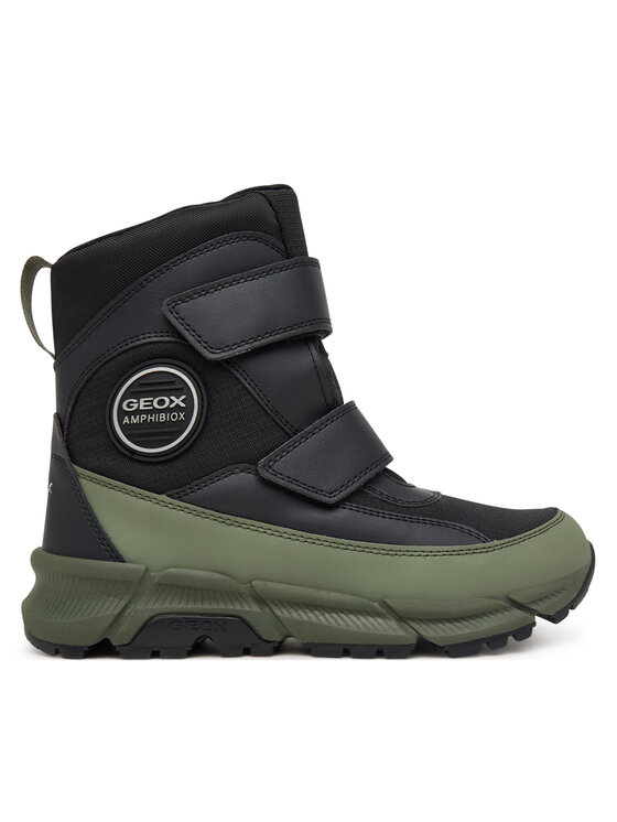Geox Зимни обувки Geox J Flexyper Plus Boy B Abx J66LCG 0FU54 C0033 S Тъмнозелен