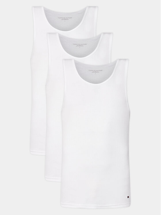 Tommy Hilfiger Tommy Hilfiger Σετ τιραντάκια UM0UM03179 Λευκό Slim Fit