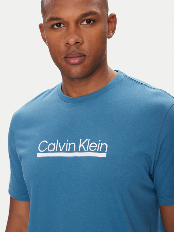 Calvin Klein Calvin Klein Camiseta Outline Tape Graphic LV04RC852G Azul Regular Fit