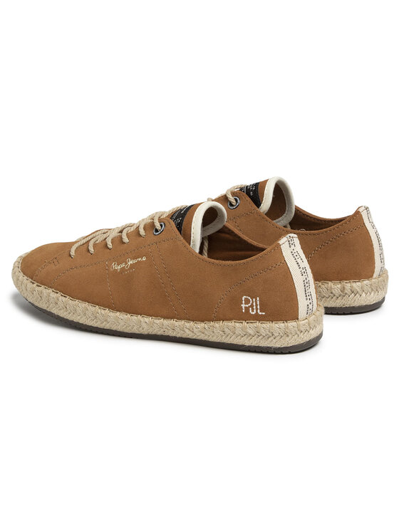 Pepe Jeans Espadrilky Pepe Jeans Tourist Lamu Suede PMS10287 Hnědá