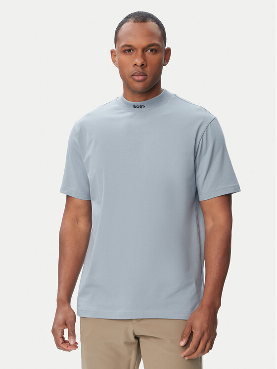 BOSS BOSS T-shirt Tee Collar 50562120 Azzurro chiaro Relaxed Fit
