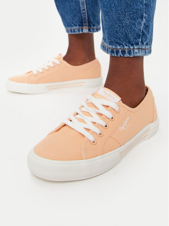Pepe Jeans Гуменки Pepe Jeans Brady Basic W PLS31287 Оранжев