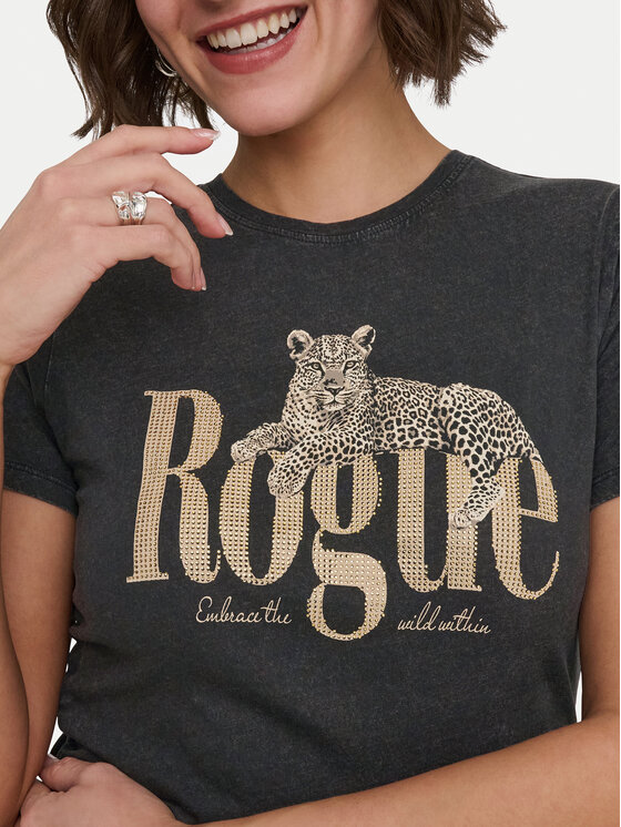 ONLY ONLY Camiseta Lucy 15346760 Negro Regular Fit
