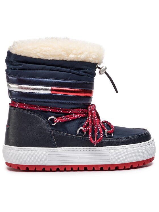 Tommy Jeans Sniego batai Tommy Jeans Corporate Snowboot EN0EN00418 Tamsiai mėlyna