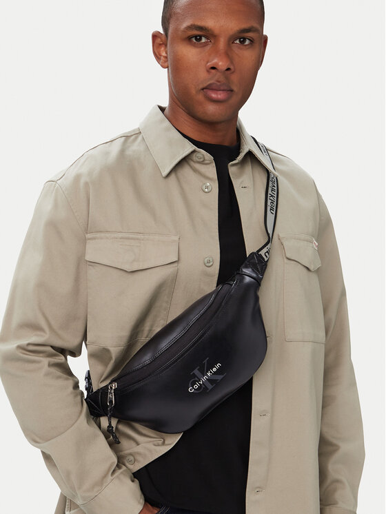 Calvin Klein Marsupio﻿ Calvin Klein Bold Logo Webbing Waistbag LV04D3630G Nero